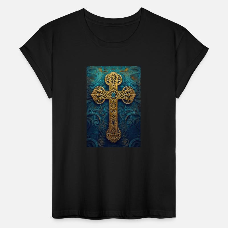 Ornate Golden Celtic Cross