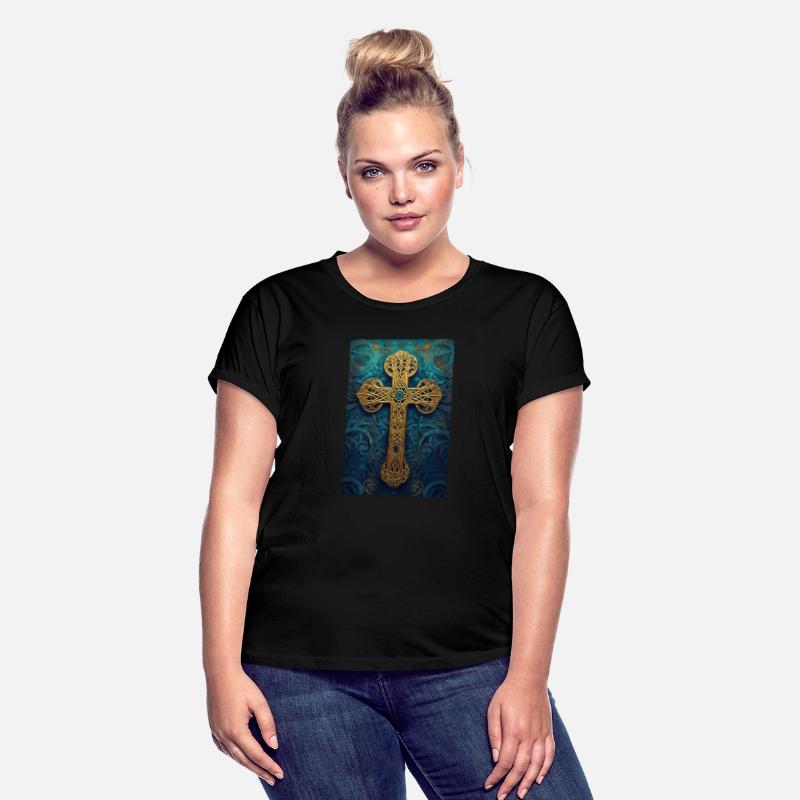 Ornate Golden Celtic Cross