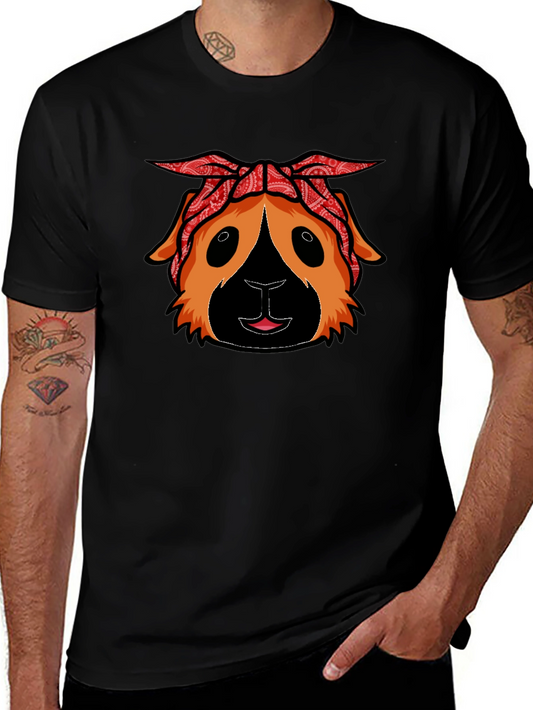 Guinea Pig Bandana T-Shirt - Black