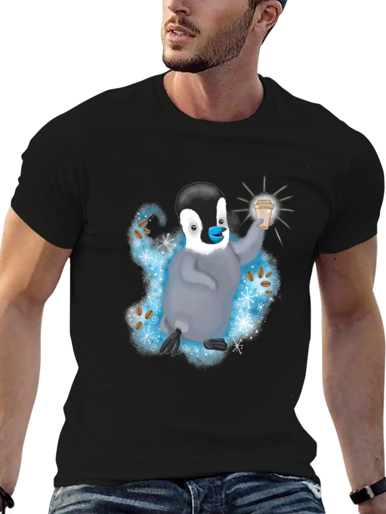 Penguin Coffee Lover T-Shirt