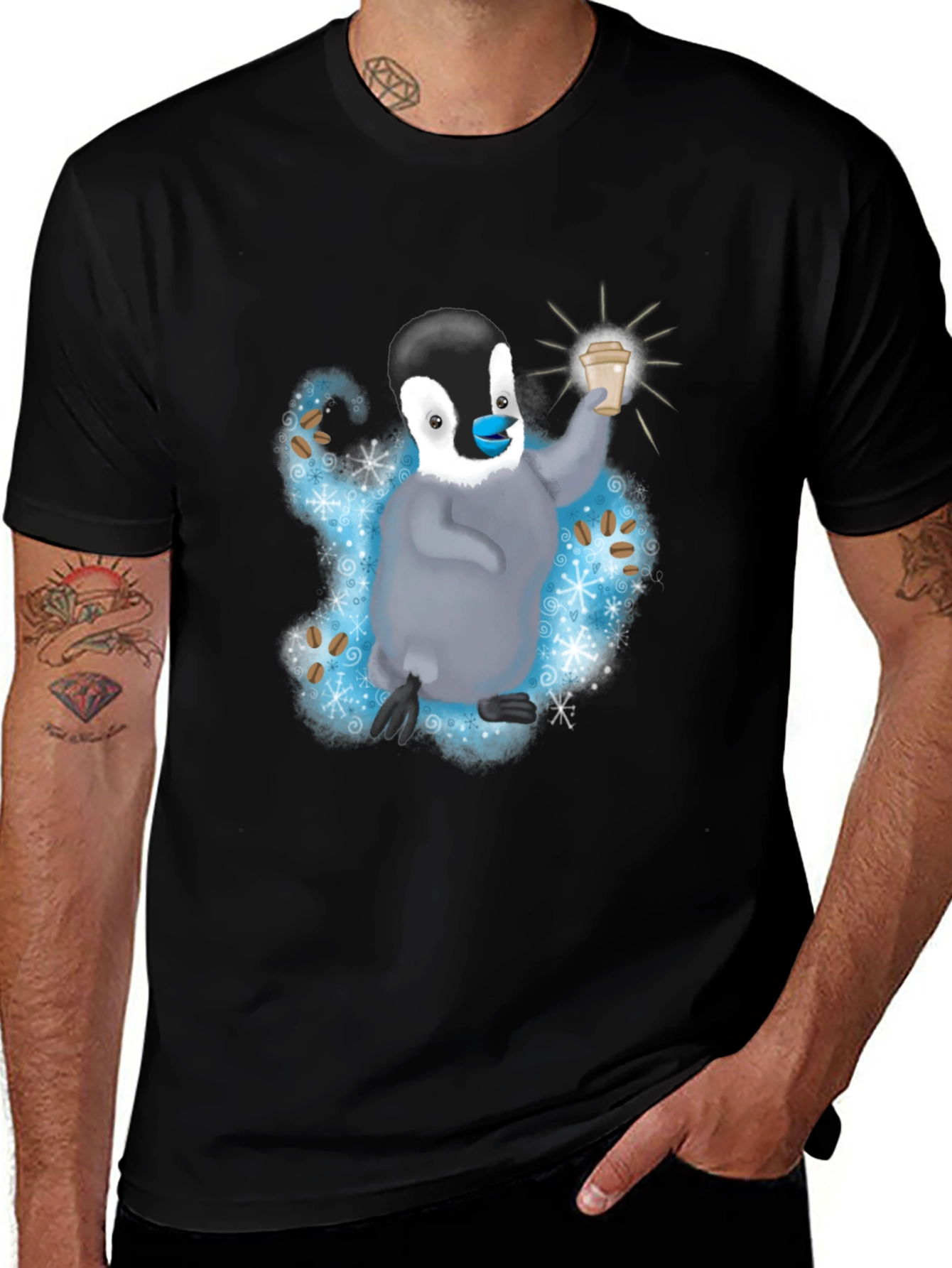 Penguin Coffee Lover T-Shirt