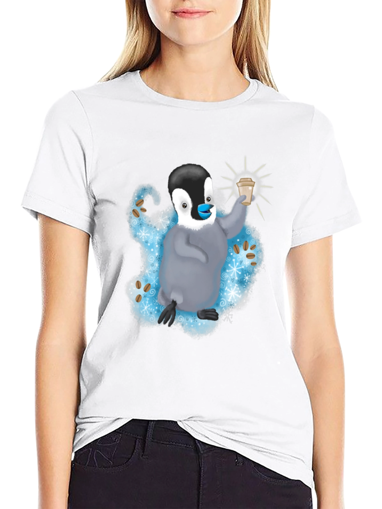 Penguin Coffee Lover T-Shirt