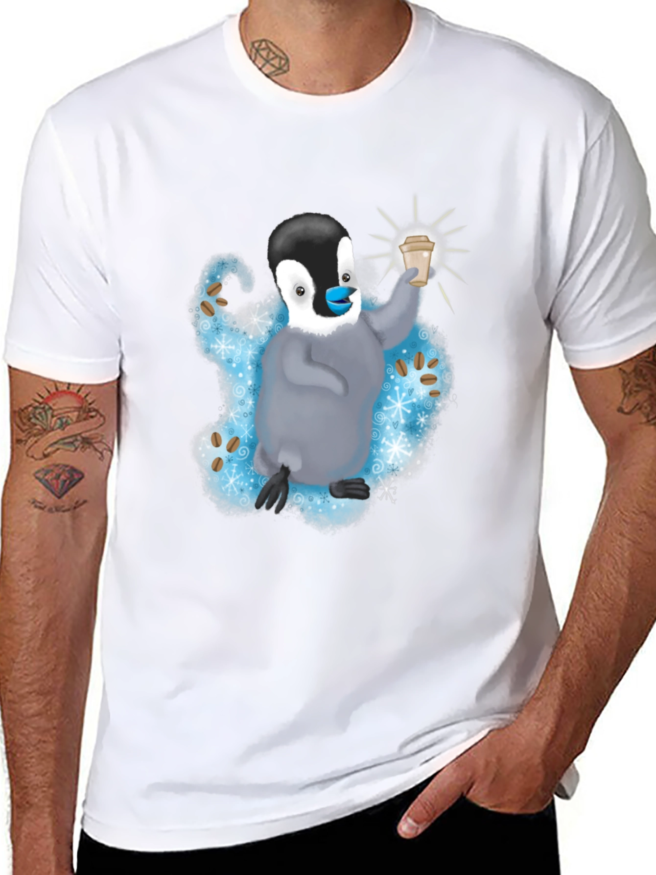 Penguin Coffee Lover T-Shirt