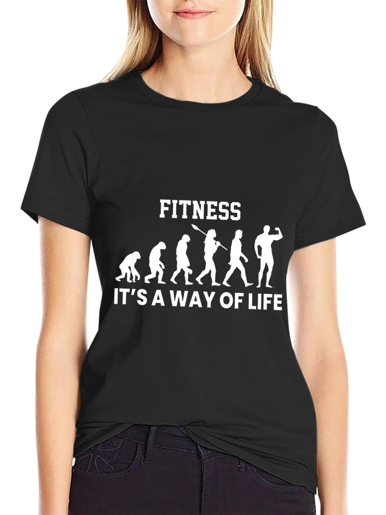 Fitness Evolution Black T-Shirt