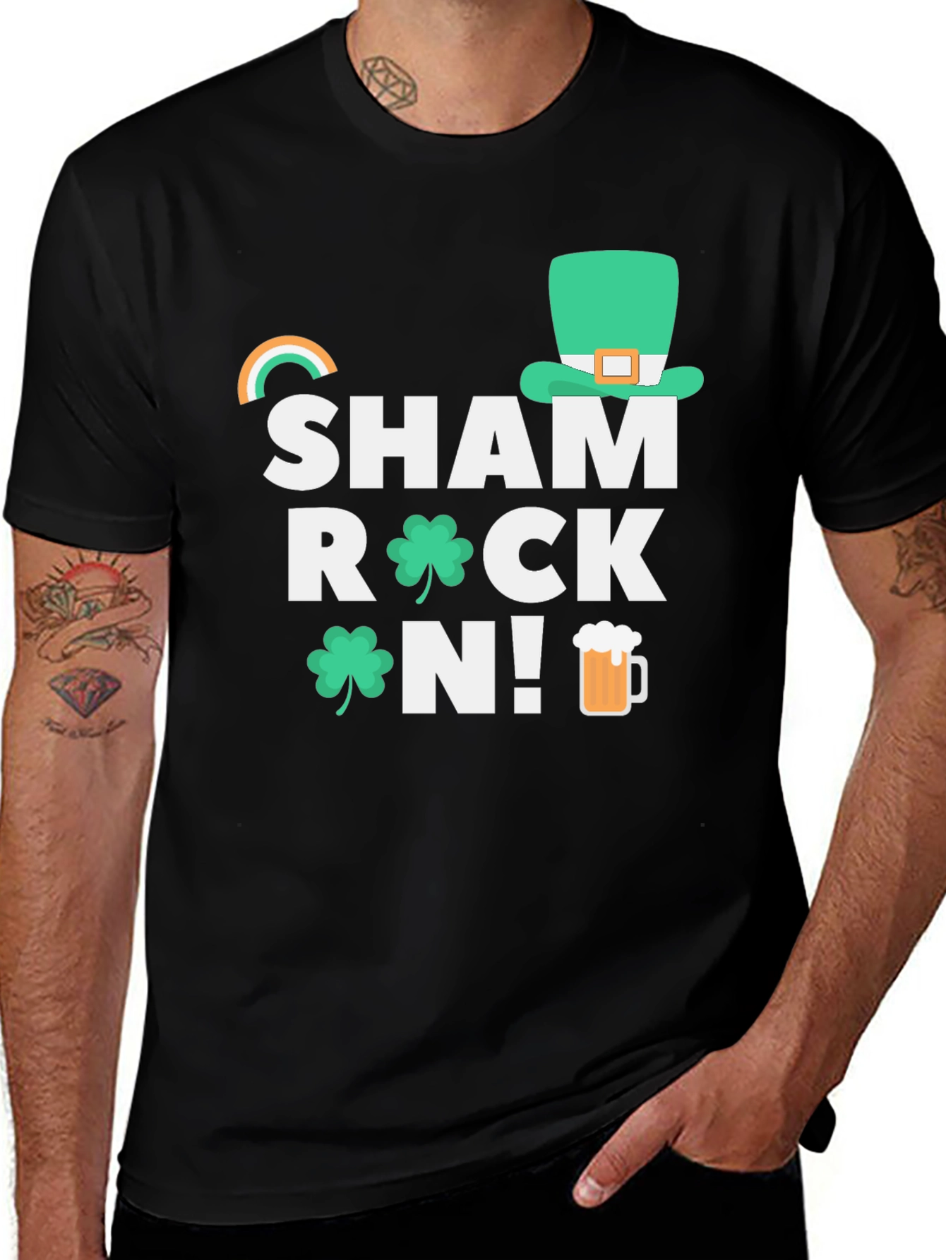Shamrock On! St. Patricks Day Graphic Tee