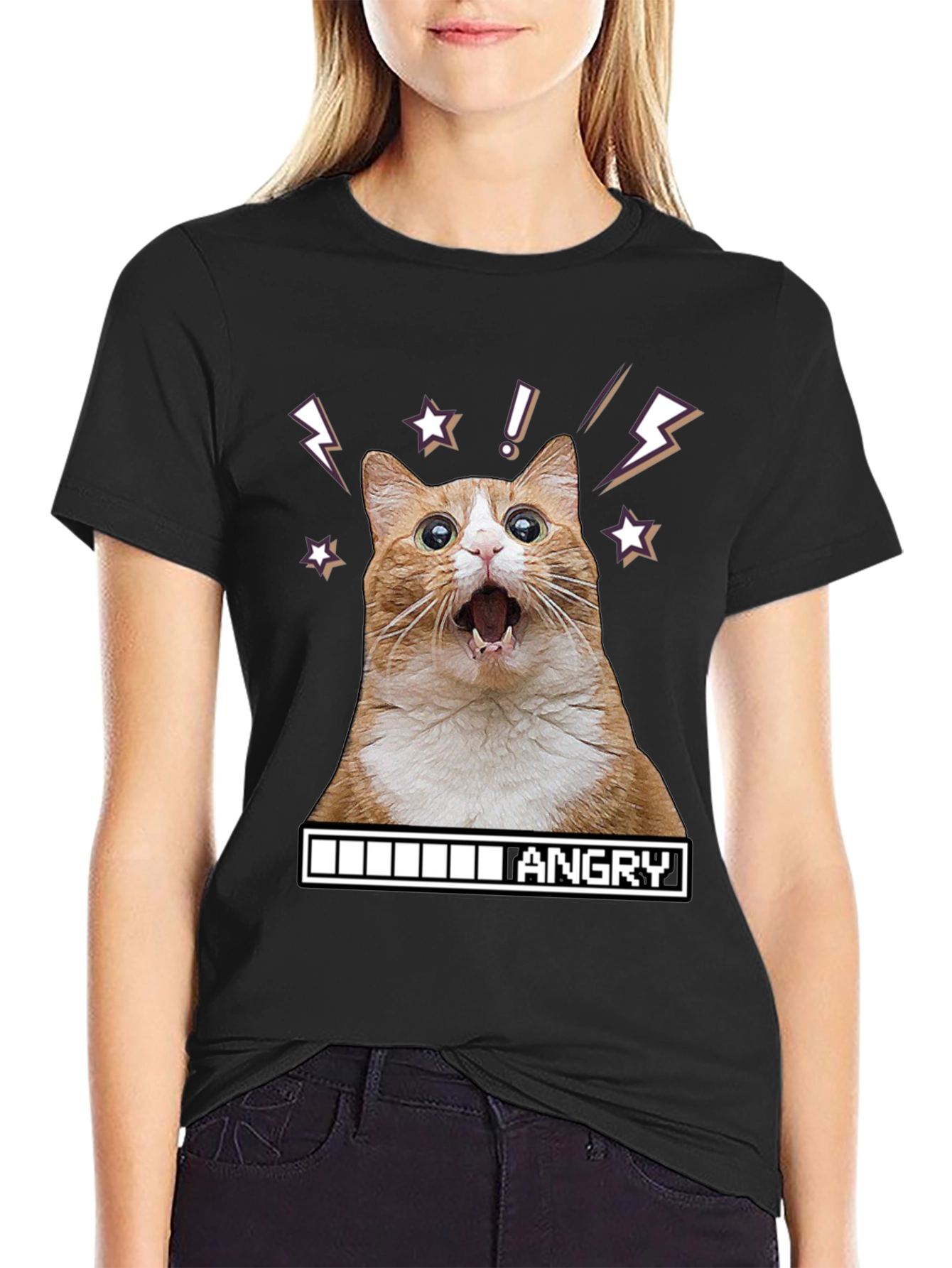 Angry Cat Meme T-Shirt - Funny Graphic Tee