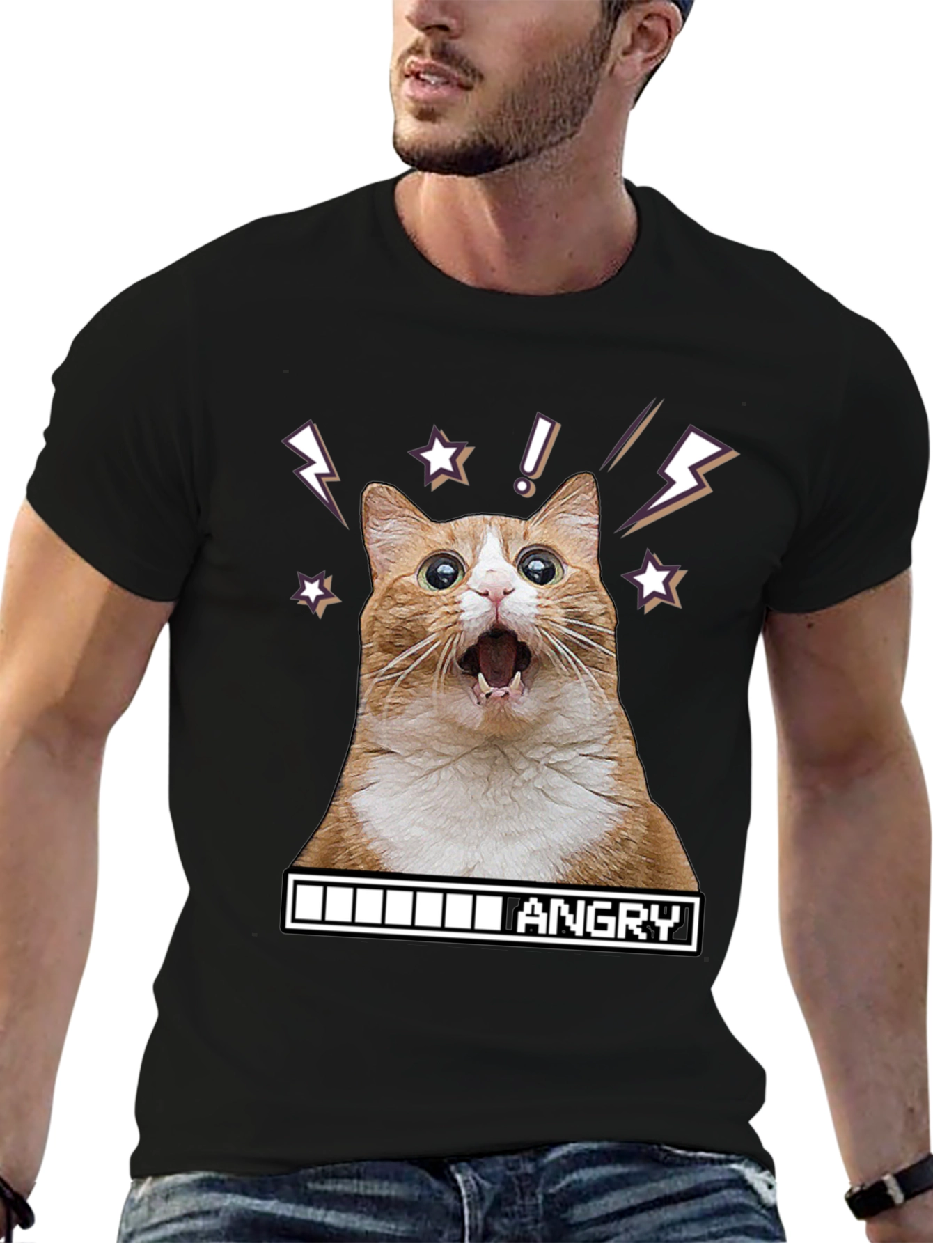 Angry Cat Meme T-Shirt - Funny Graphic Tee
