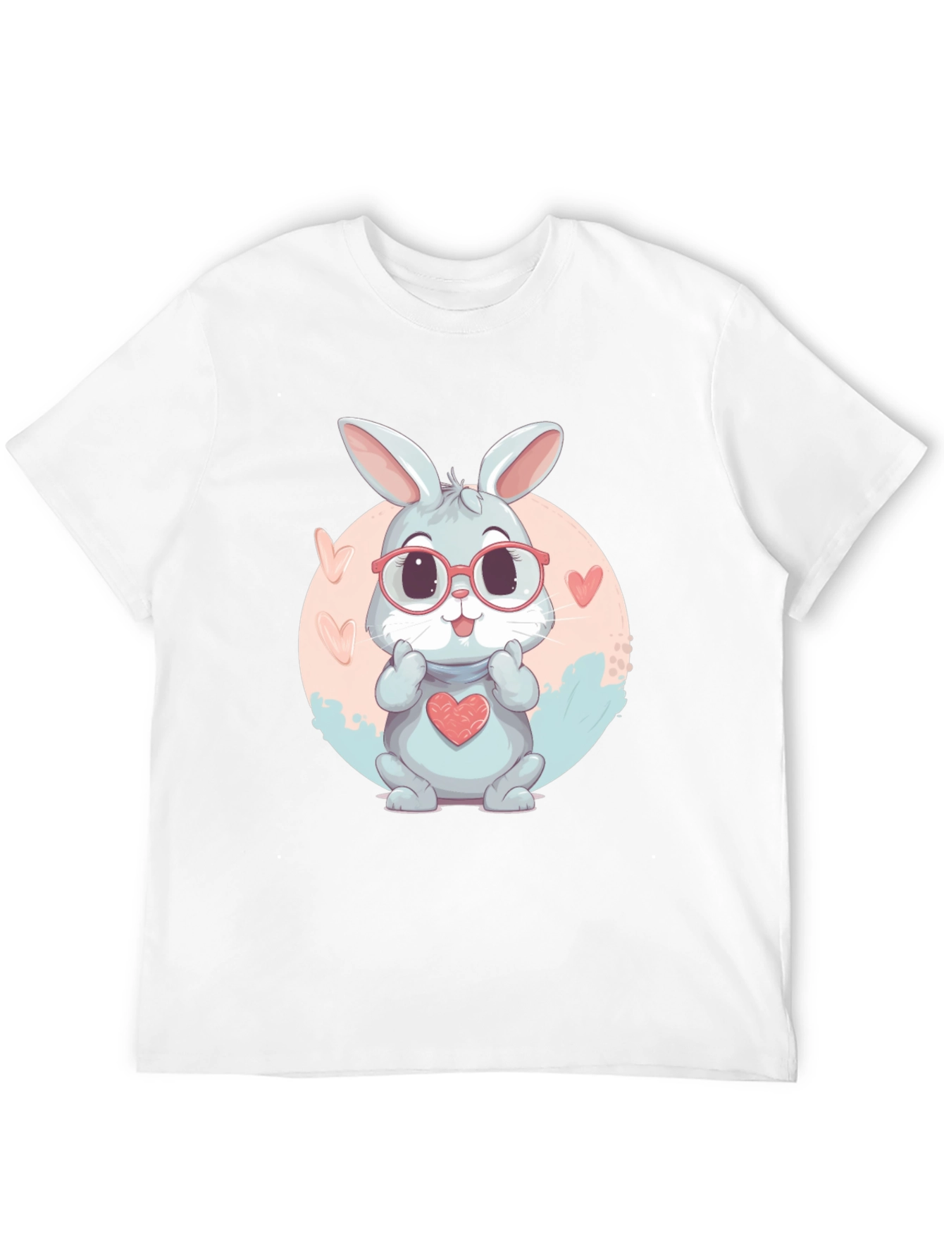 Cute Bunny Heart T-Shirt - Adorable Design