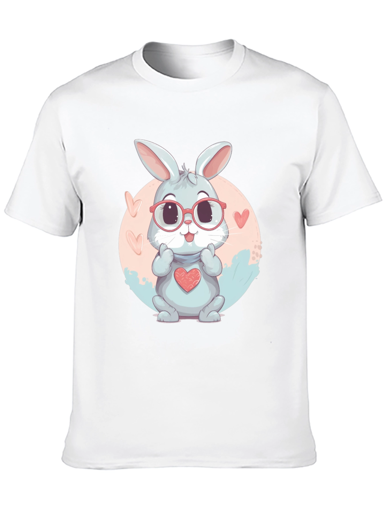 Cute Bunny Heart T-Shirt - Adorable Design