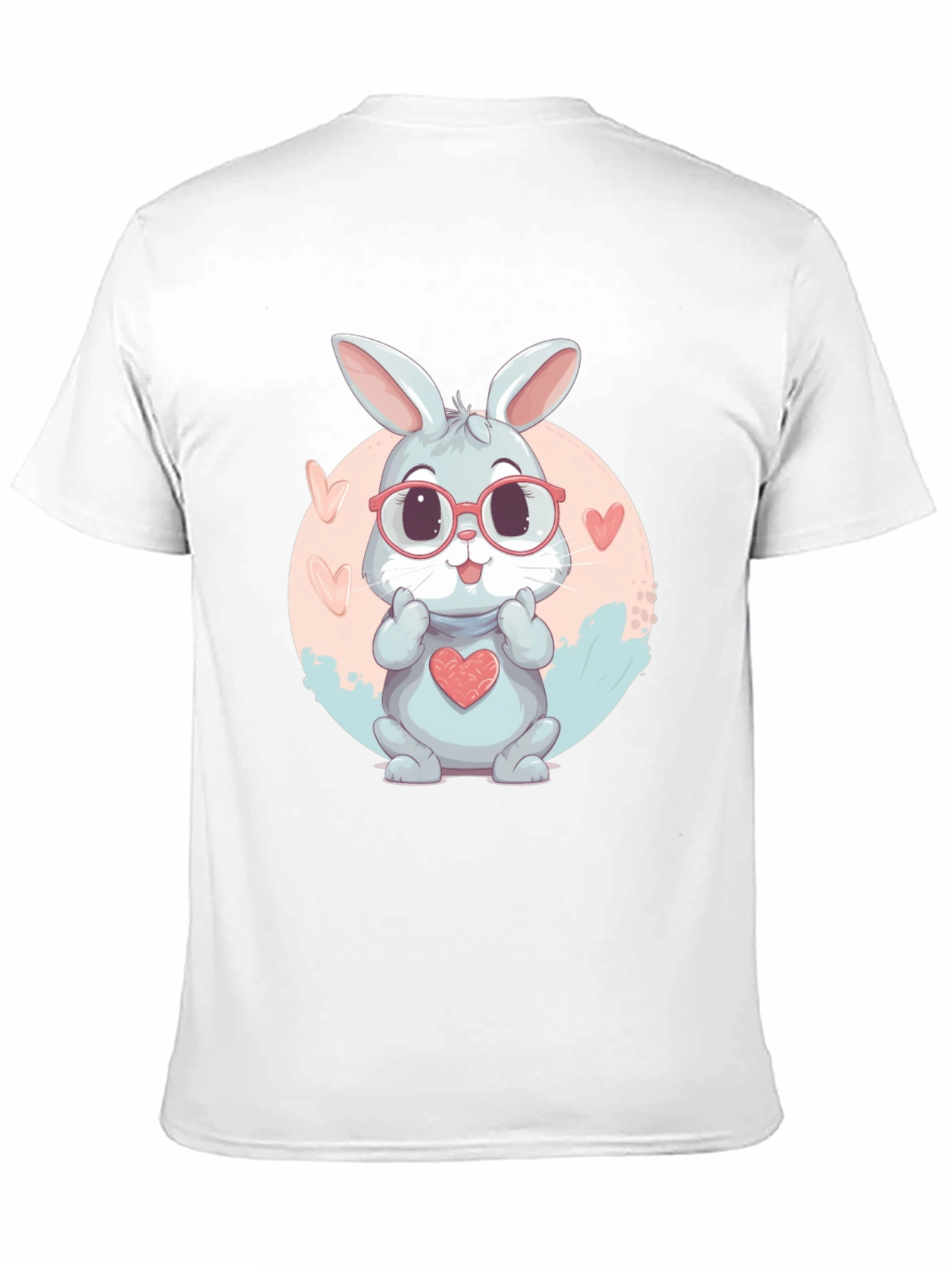 Cute Bunny Heart T-Shirt - Adorable Design