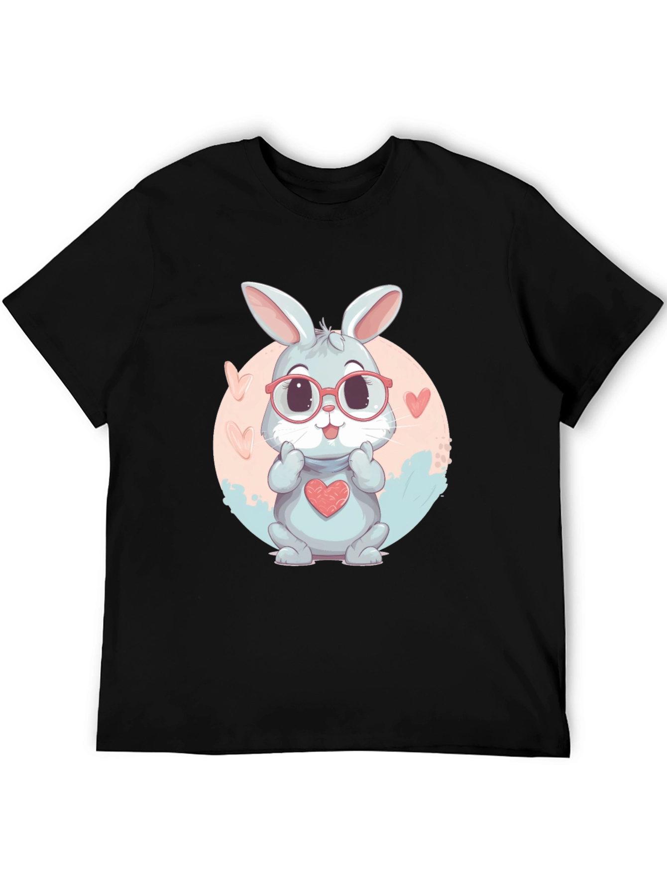 Cute Bunny Heart T-Shirt - Adorable Design