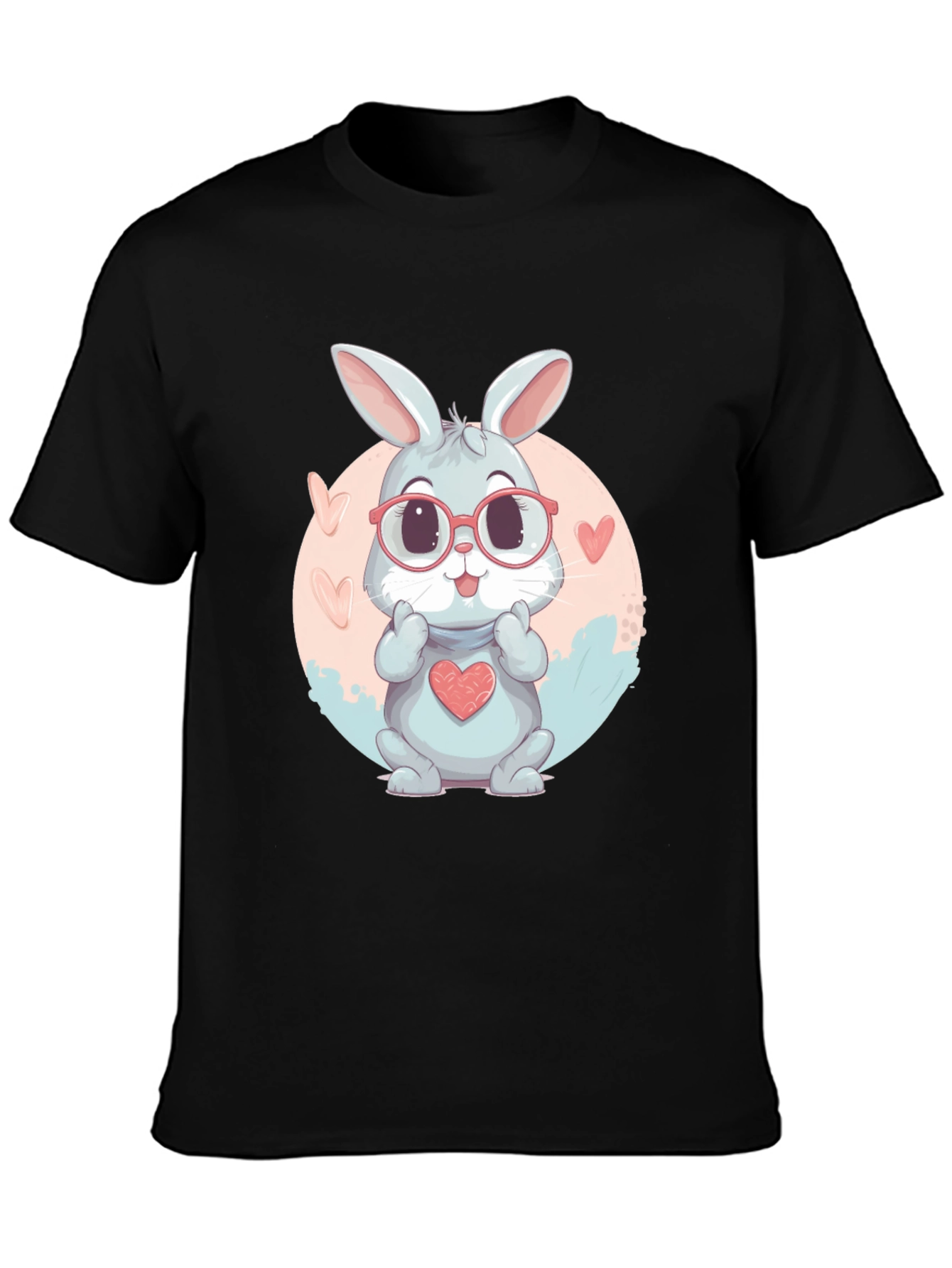 Cute Bunny Heart T-Shirt - Adorable Design