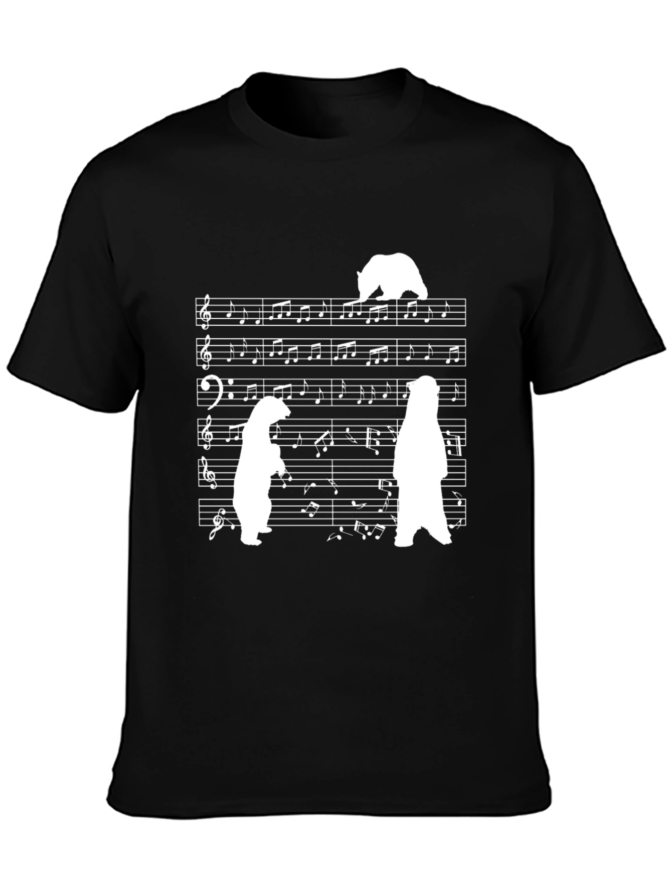 Musical Bears T-Shirt - Unique Graphic Tee