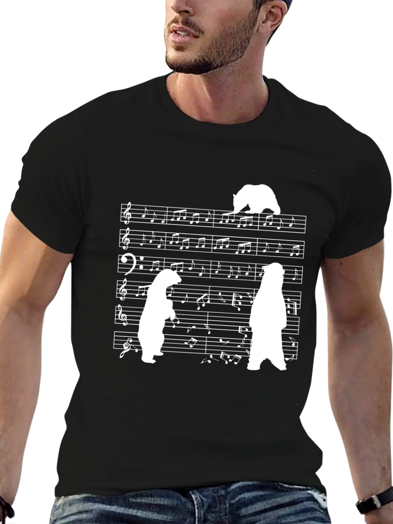 Musical Bears T-Shirt - Unique Graphic Tee