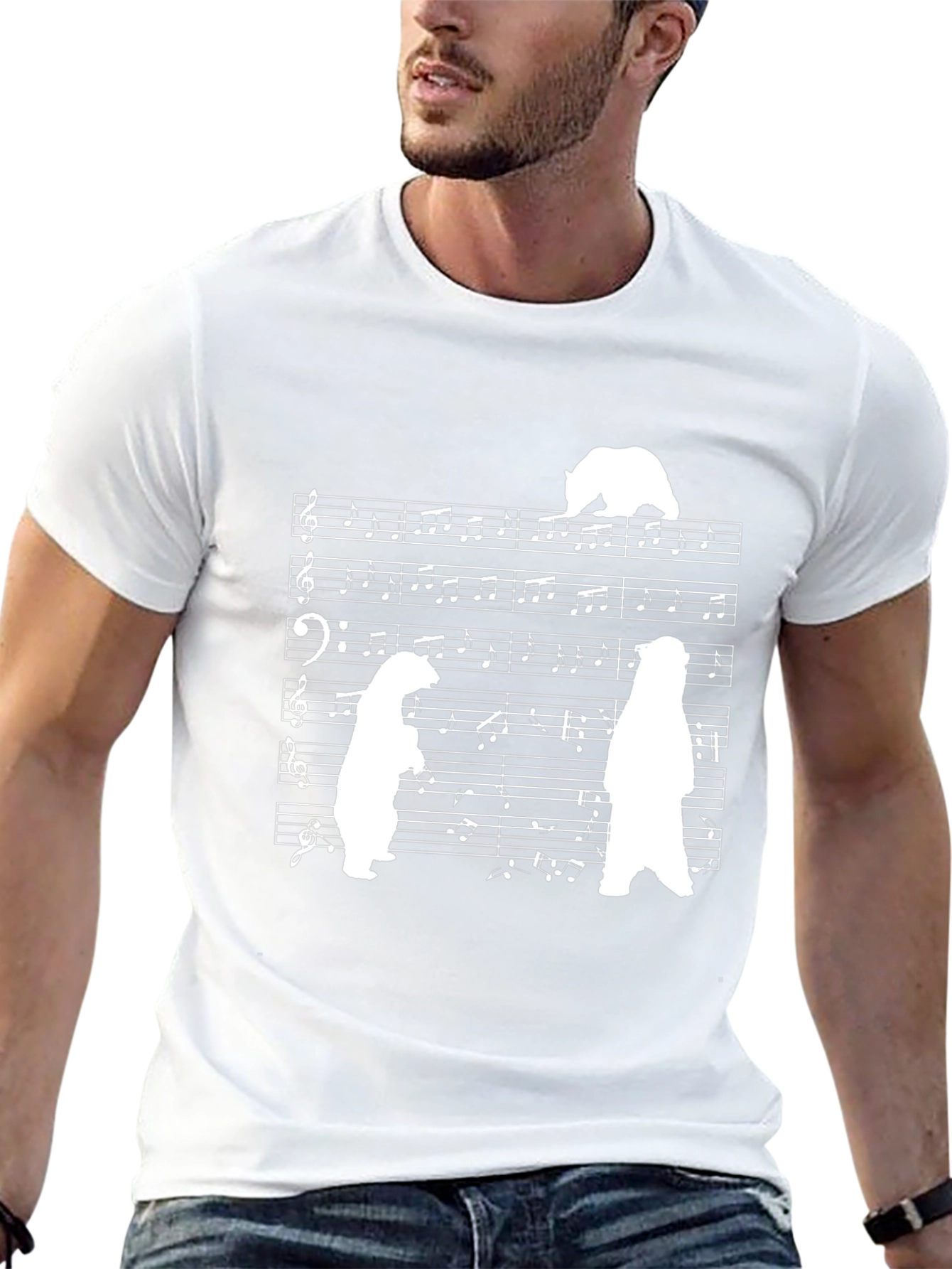 Musical Bears T-Shirt - Unique Graphic Tee