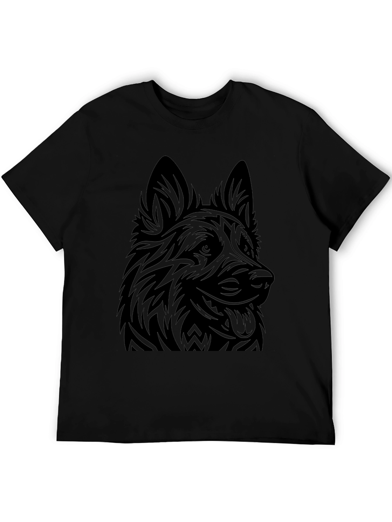 German Shepherd Graphic T-Shirt - Black