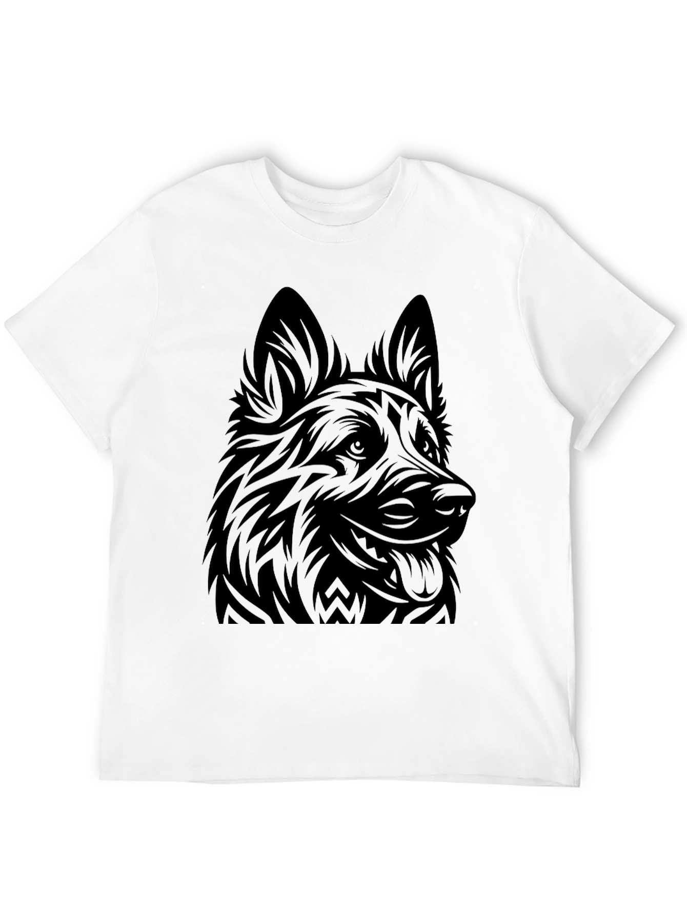 German Shepherd Graphic T-Shirt - Black