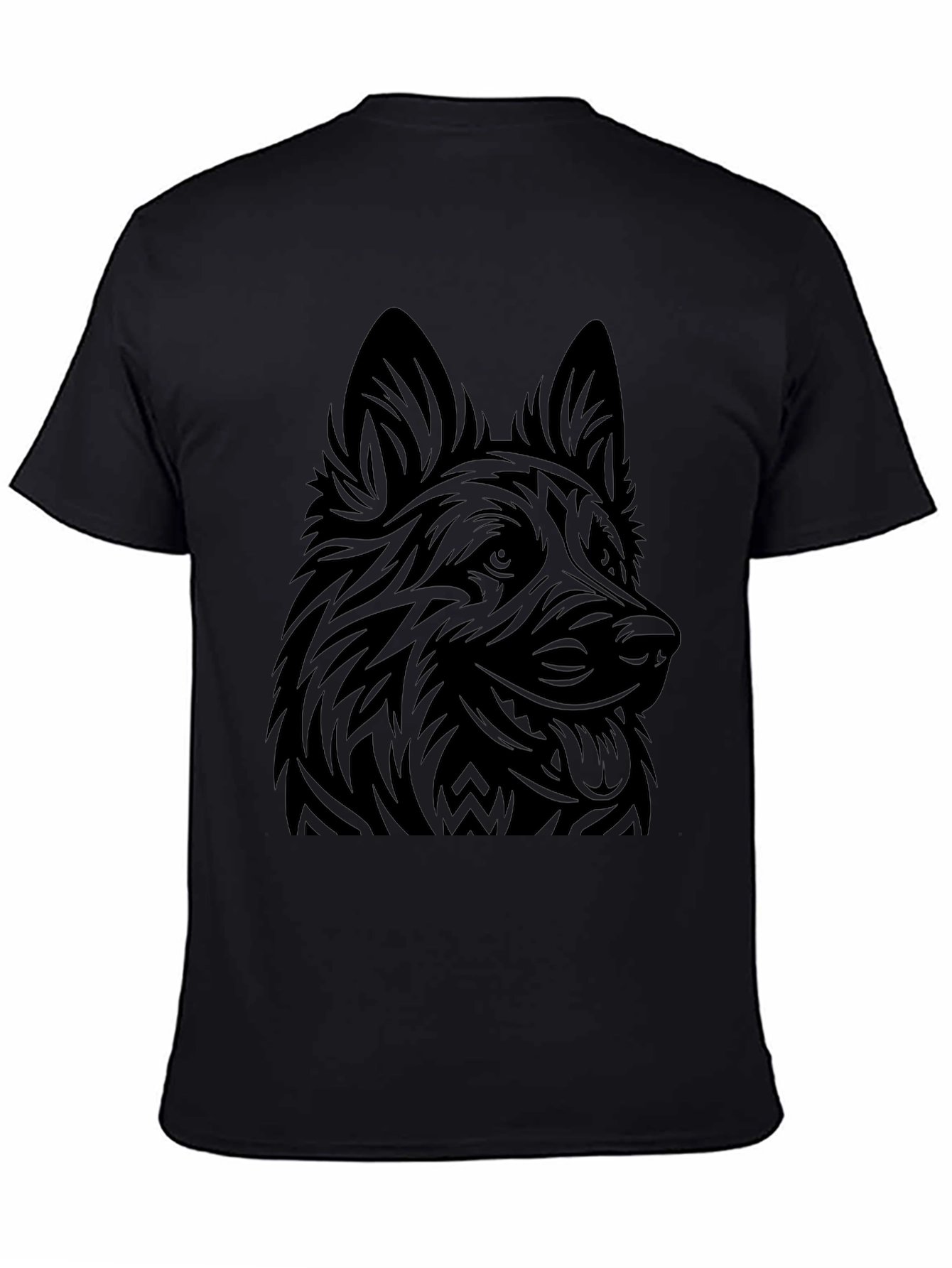 German Shepherd Graphic T-Shirt - Black