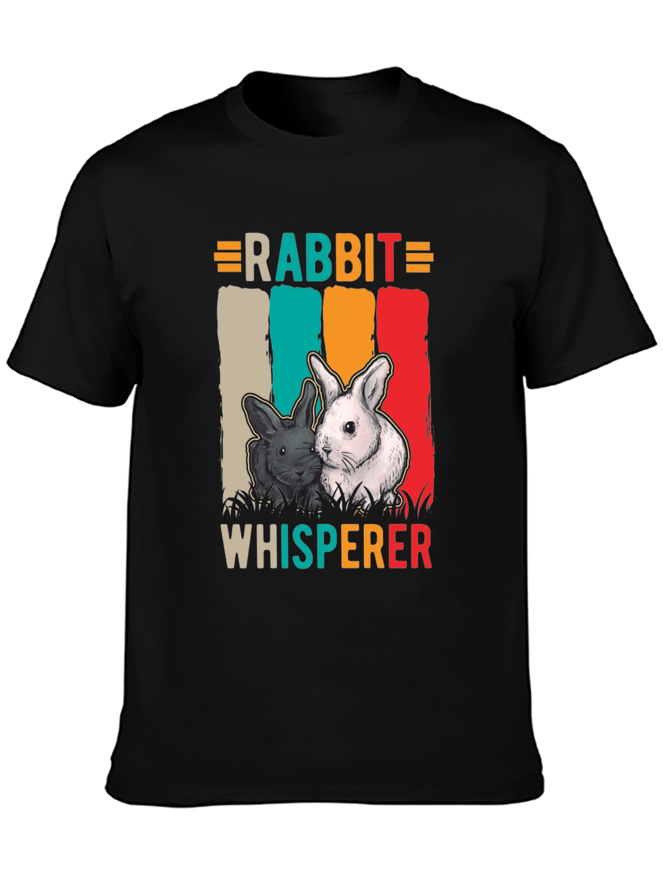 Rabbit Whisperer Graphic Tee - Unisex Cotton T-Shirt