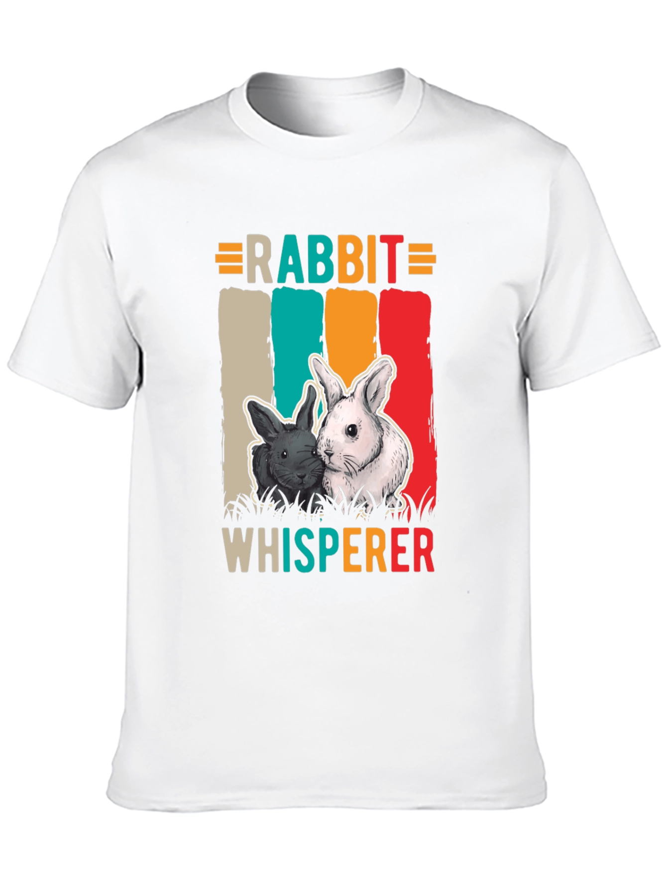 Rabbit Whisperer Graphic Tee - Unisex Cotton T-Shirt