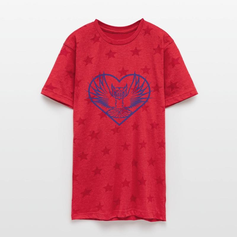 Owl heart symbol shape bird love flies cool logo