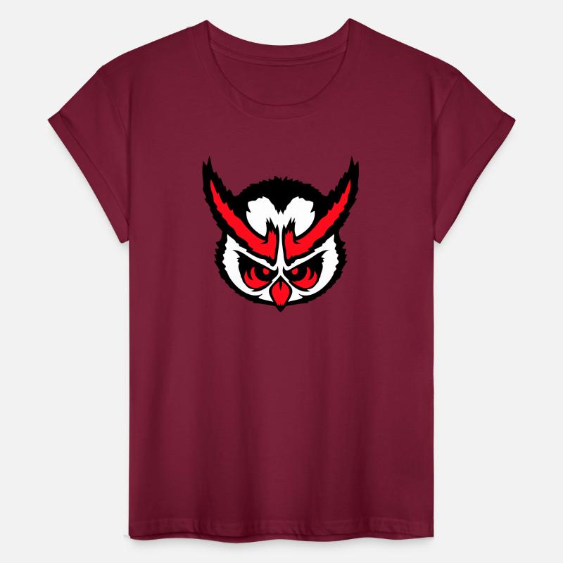Owl looks evil dangerous cool face head comic fun