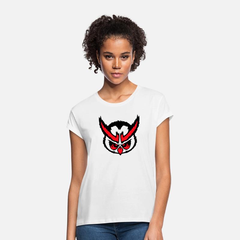 Owl looks evil dangerous cool face head comic fun