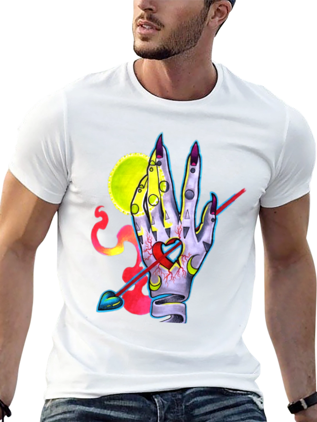 Mystic Hand Heart Arrow T-Shirt