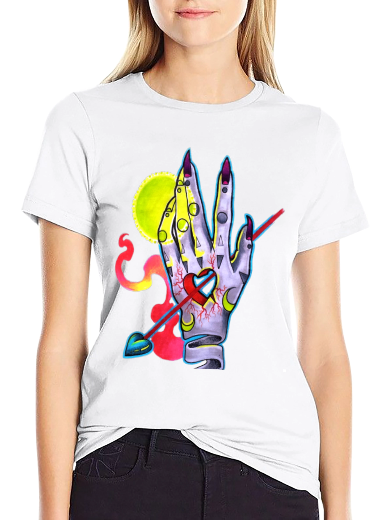Mystic Hand Heart Arrow T-Shirt