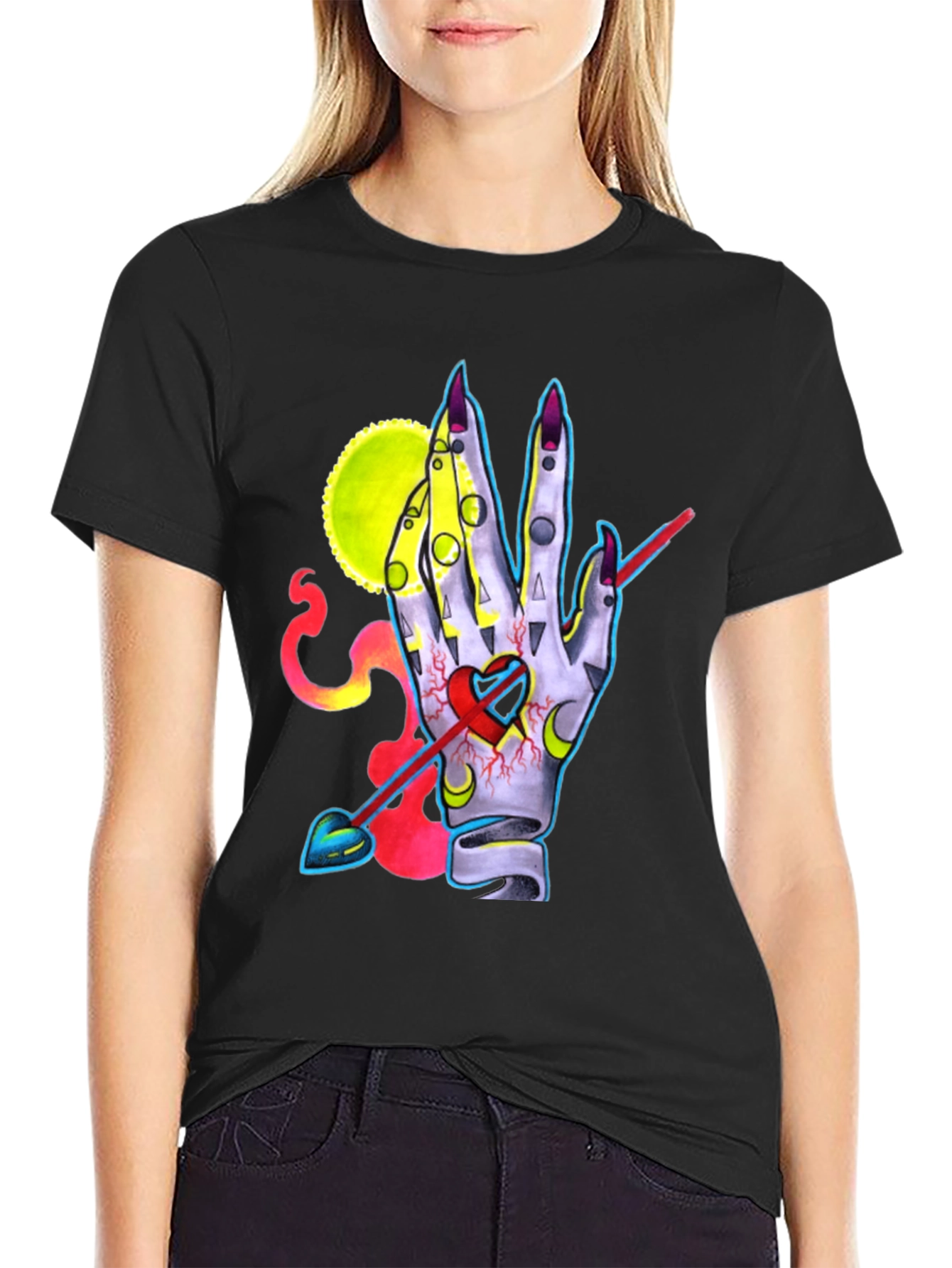 Mystic Hand Heart Arrow T-Shirt