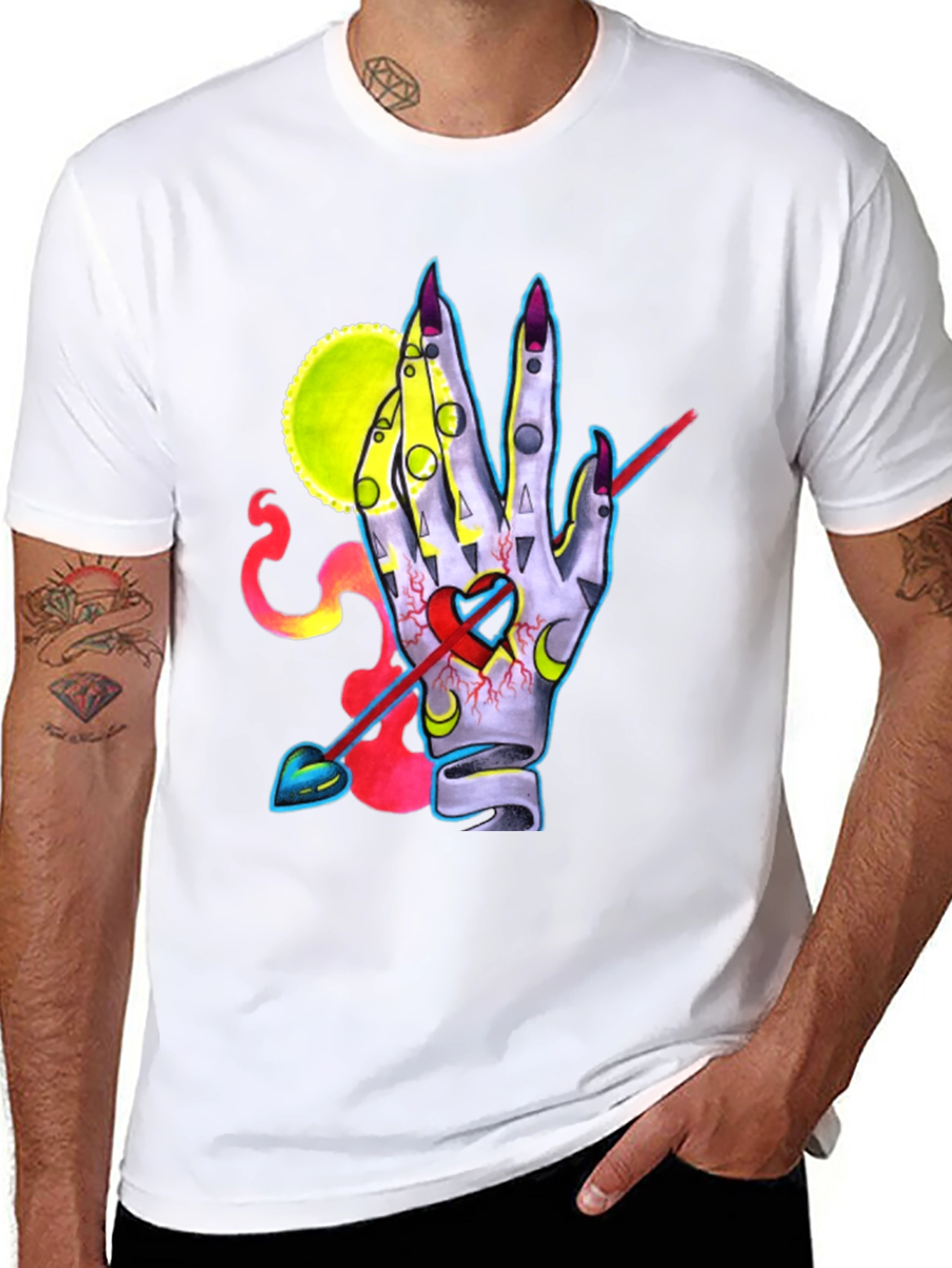 Mystic Hand Heart Arrow T-Shirt