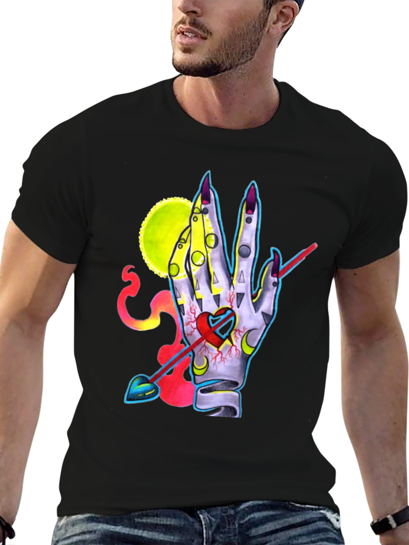 Mystic Hand Heart Arrow T-Shirt
