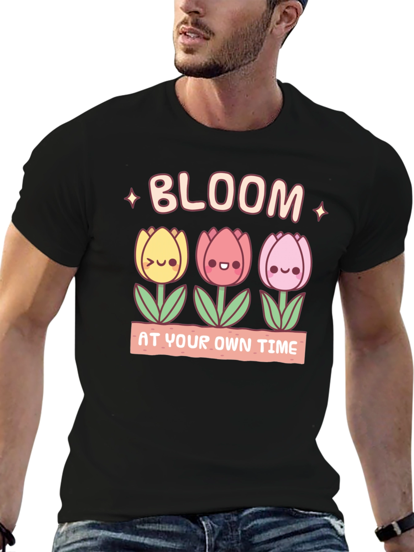 Bloom At Your Own Time Graphic T-Shirt