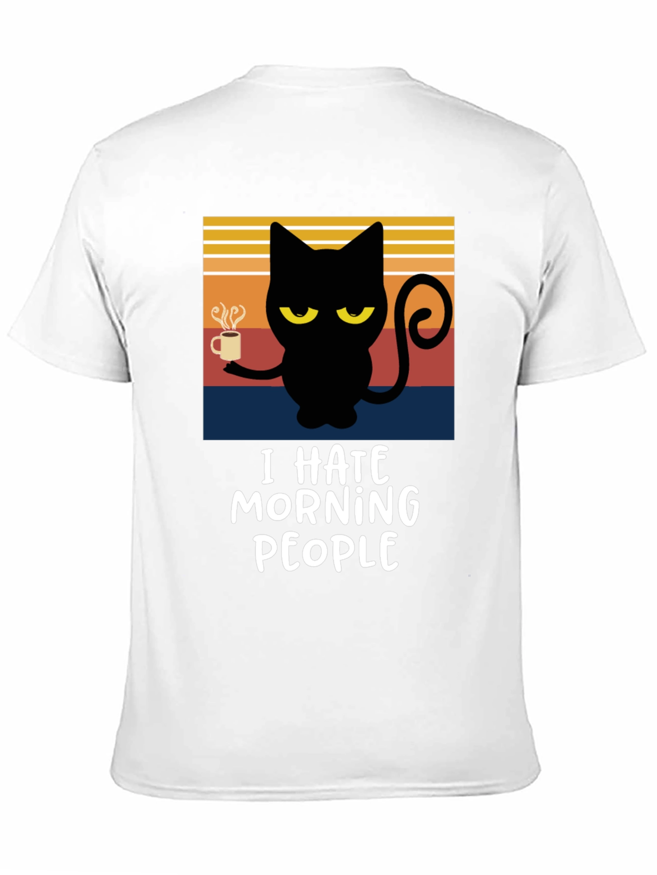I Hate Morning People Cat T-Shirt