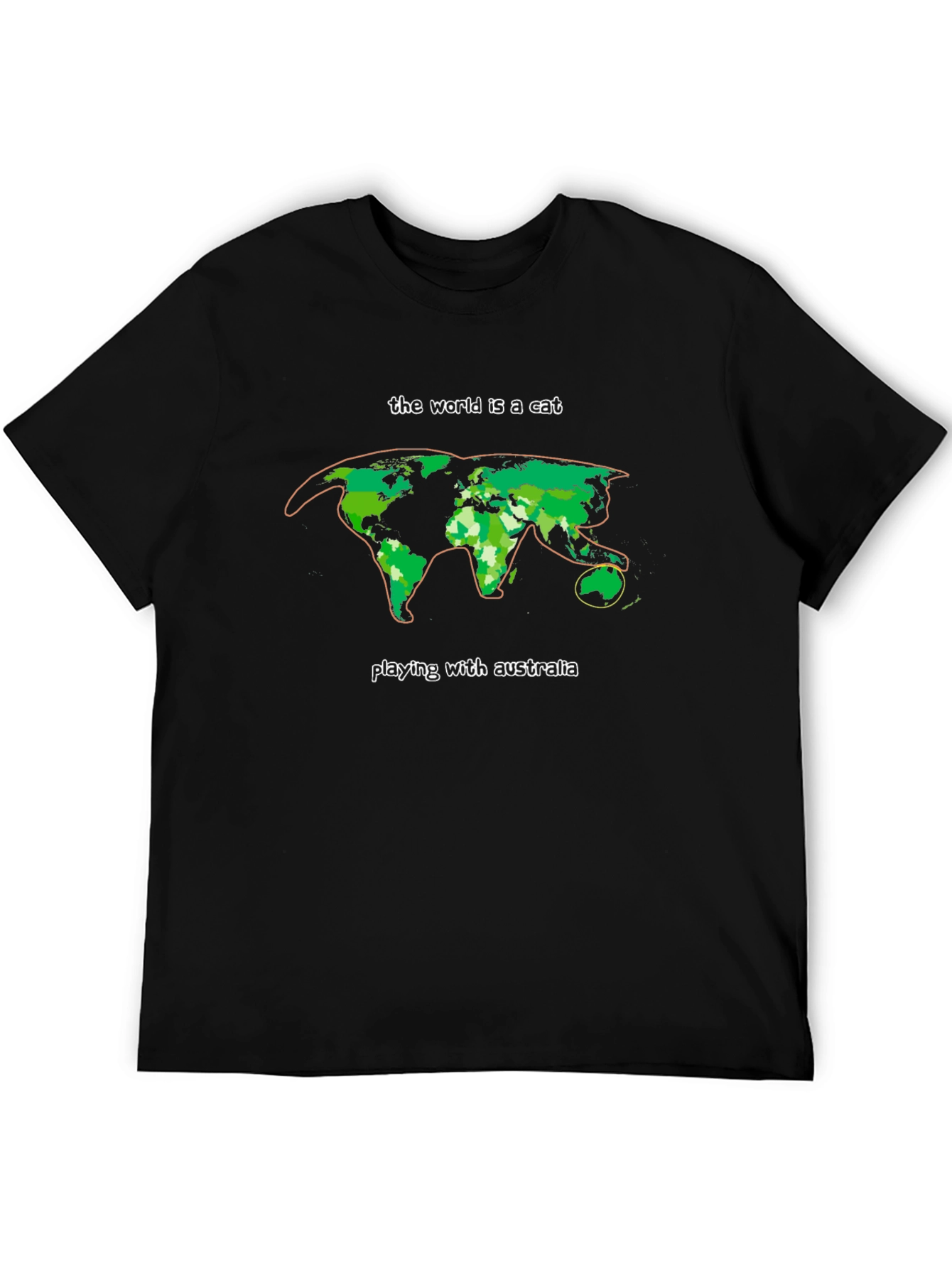 World is a Cat T-Shirt - Australia Play