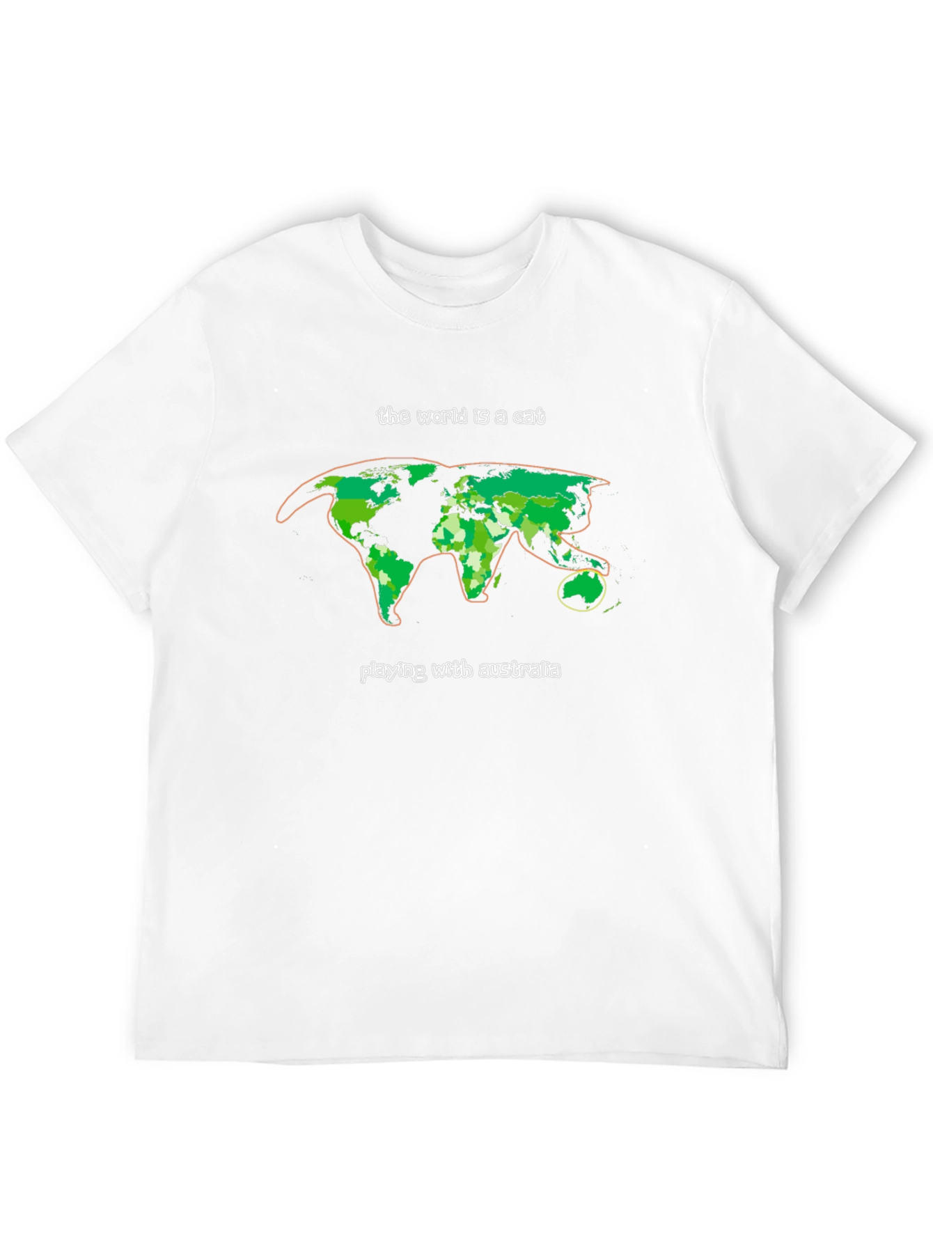 World is a Cat T-Shirt - Australia Play