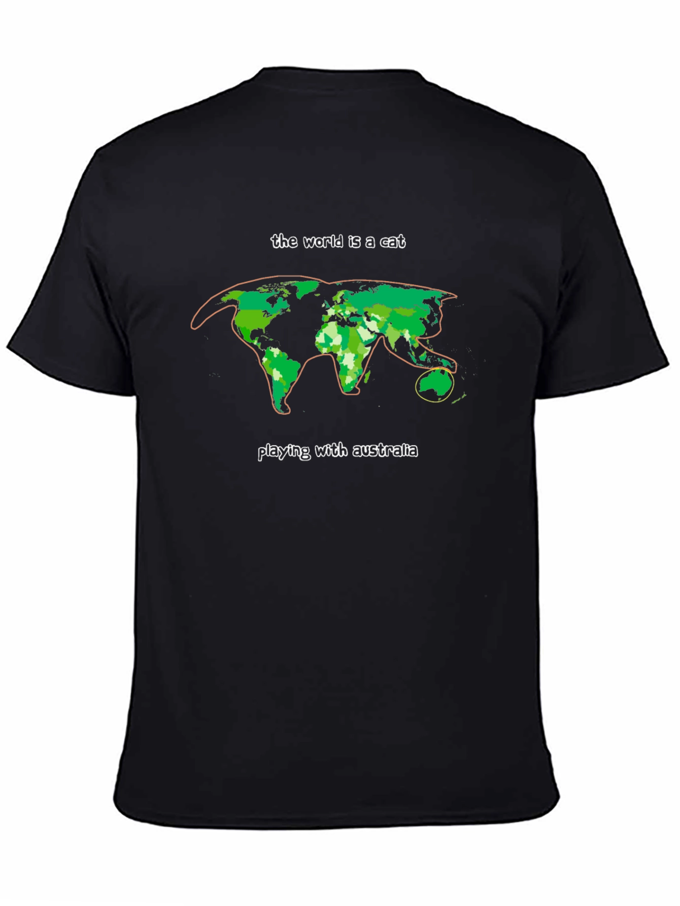World is a Cat T-Shirt - Australia Play