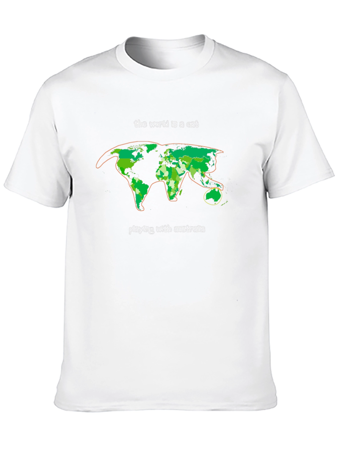 World is a Cat T-Shirt - Australia Play