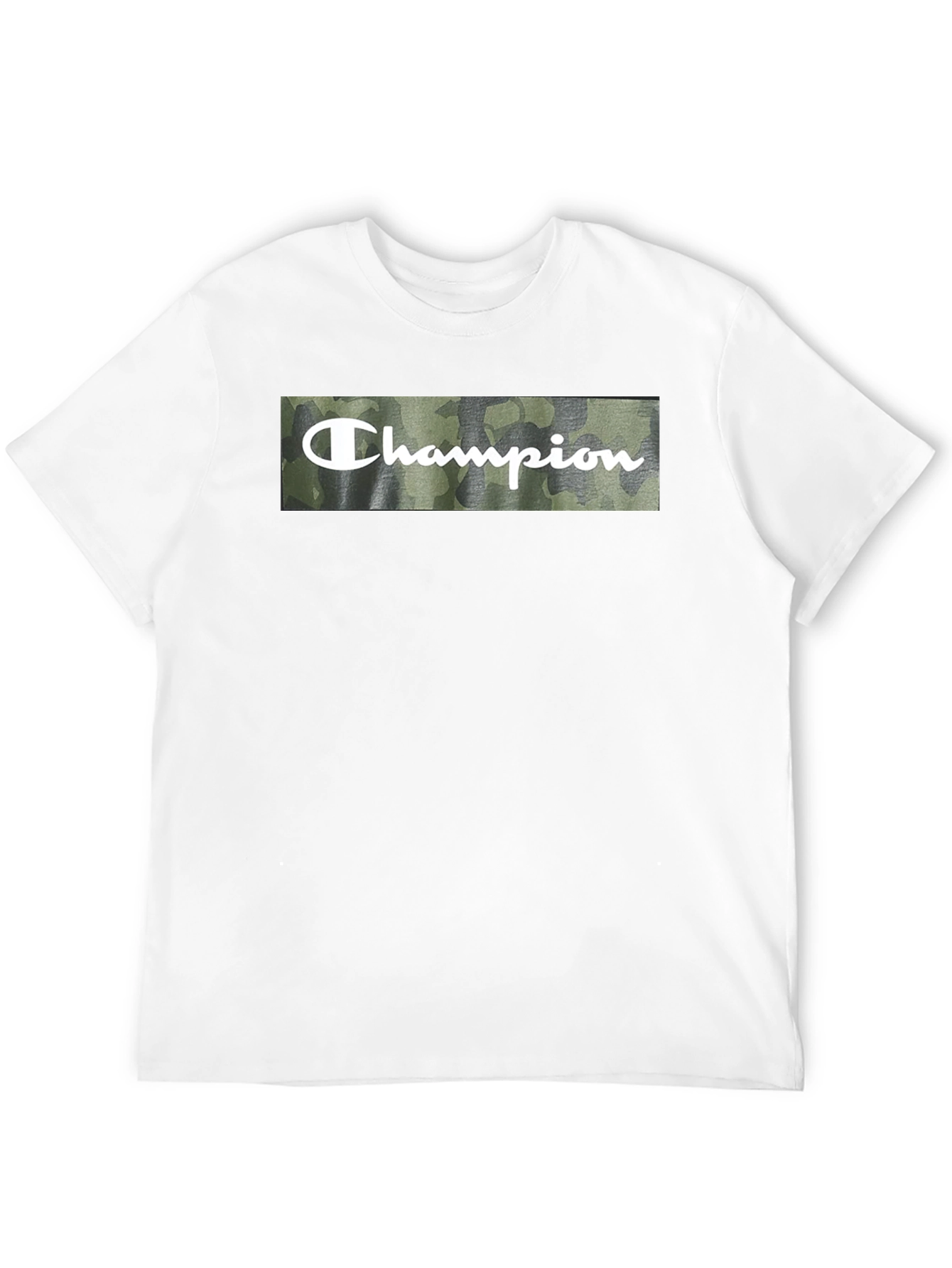 Champion Camo Logo Black T-Shirt