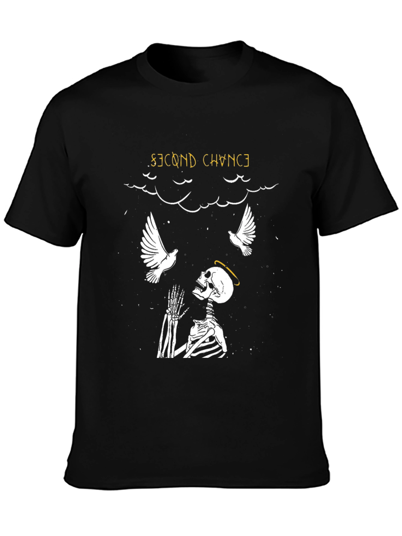 Second Chance Skeleton Graphic T-Shirt - Stylish and Unique!