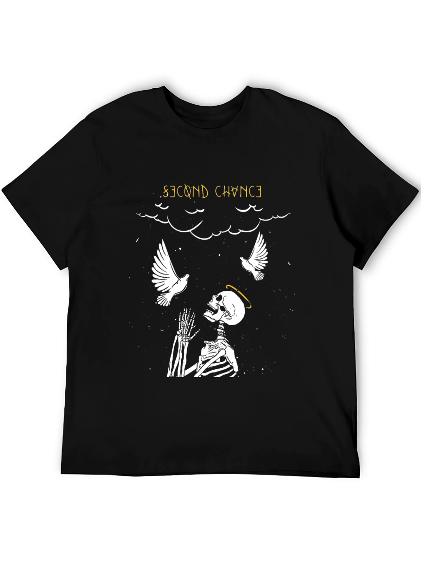 Second Chance Skeleton Graphic T-Shirt - Stylish and Unique!
