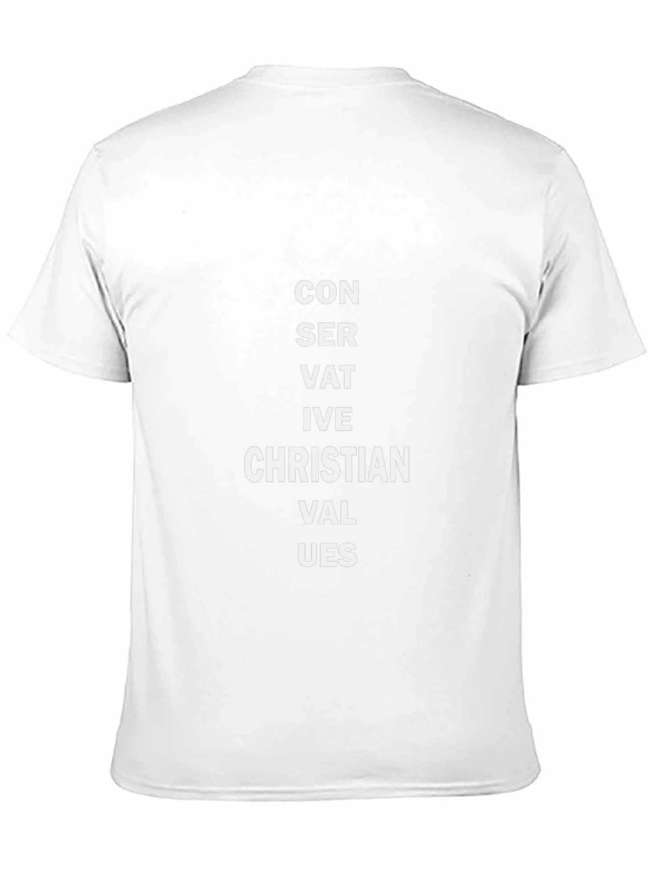Conservative Christian Values Black T-Shirt