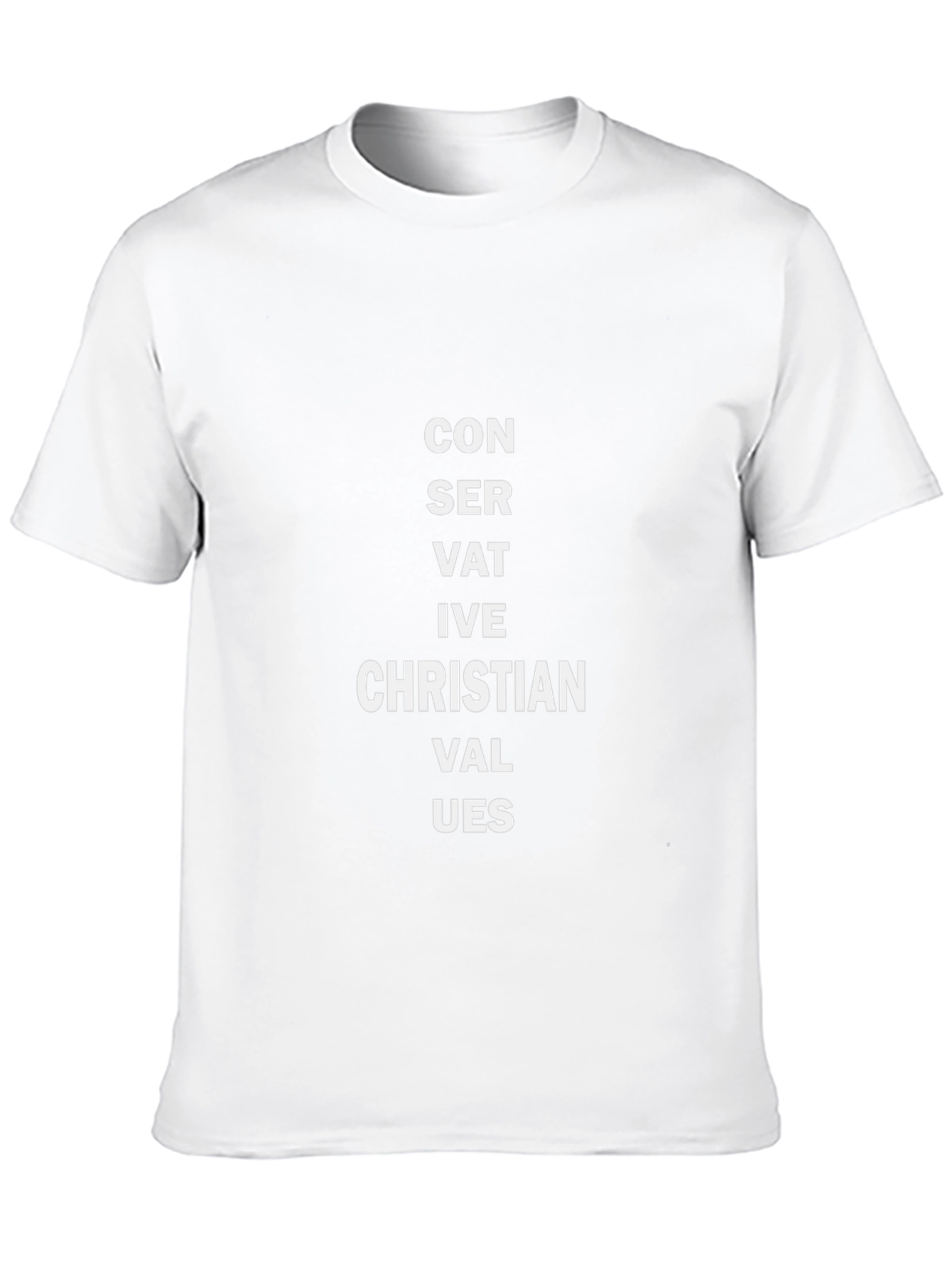 Conservative Christian Values Black T-Shirt