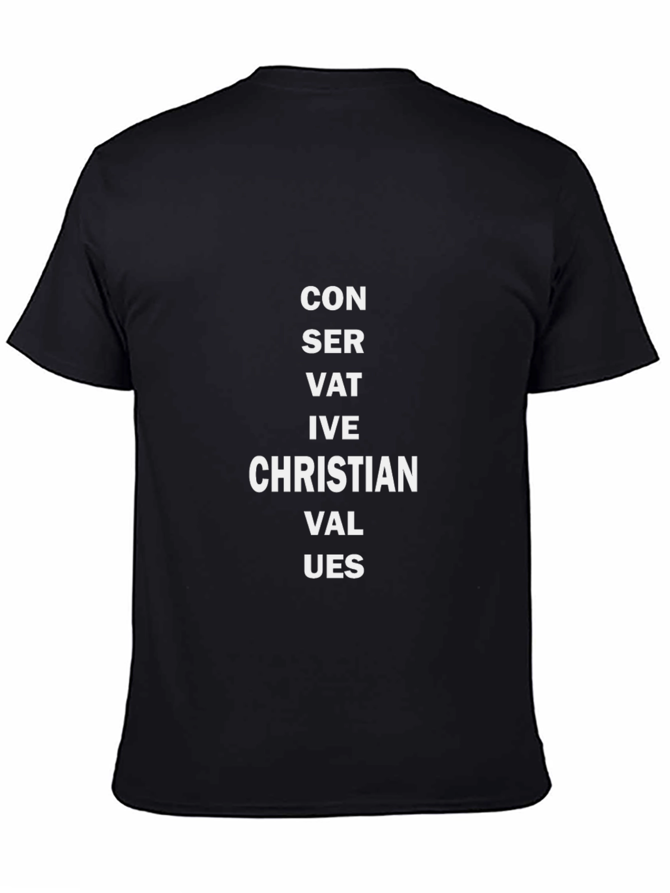 Conservative Christian Values Black T-Shirt
