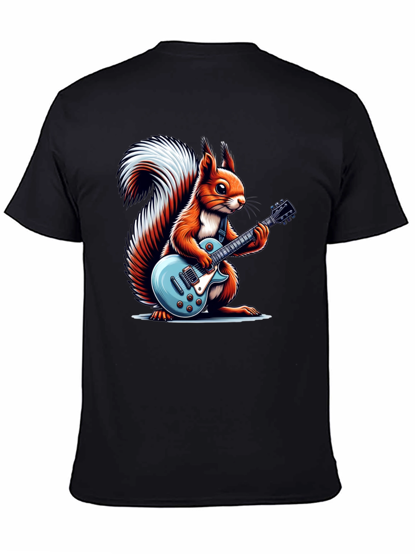 Squirrel Guitarist Graphic T-Shirt