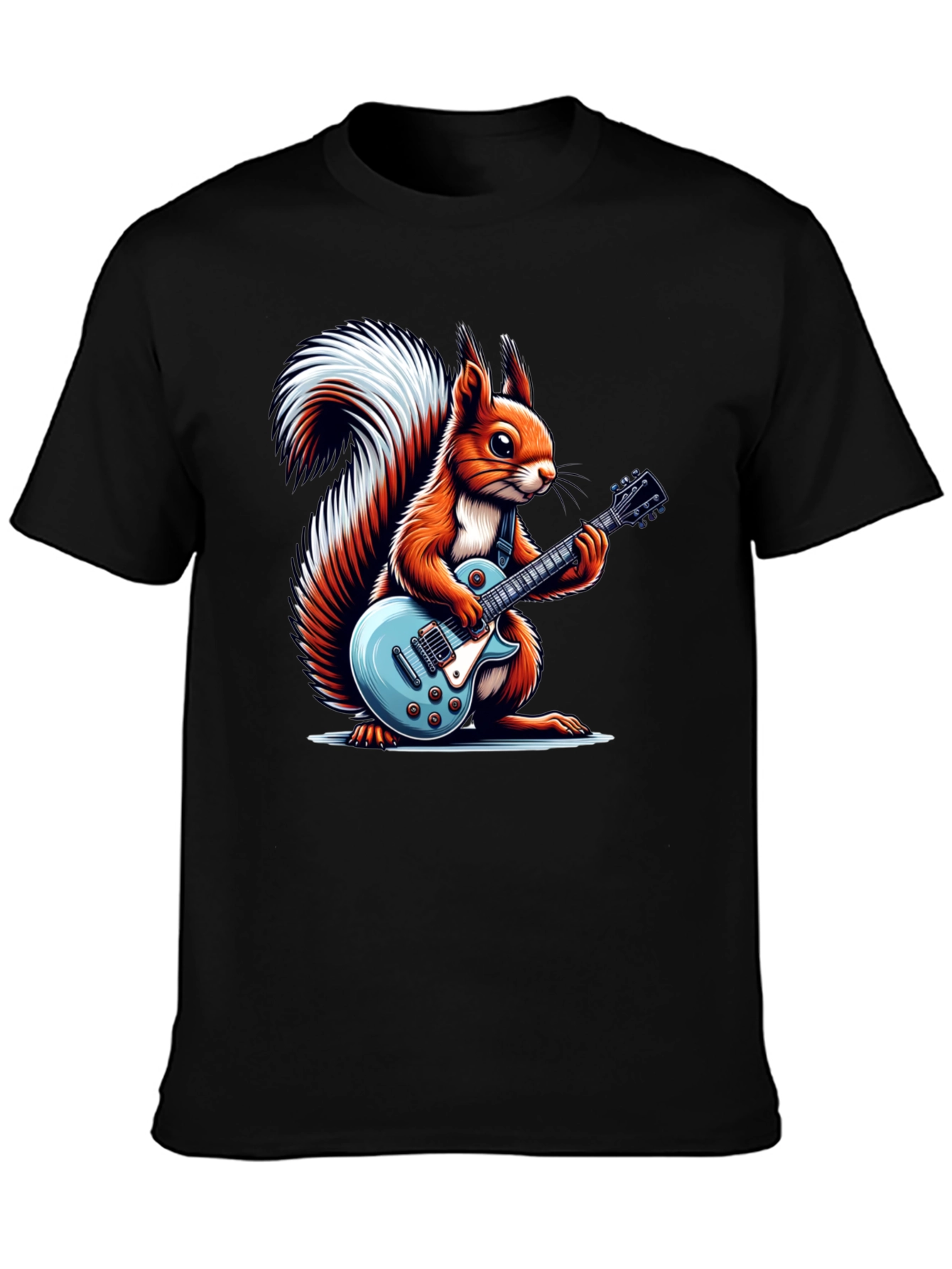 Squirrel Guitarist Graphic T-Shirt