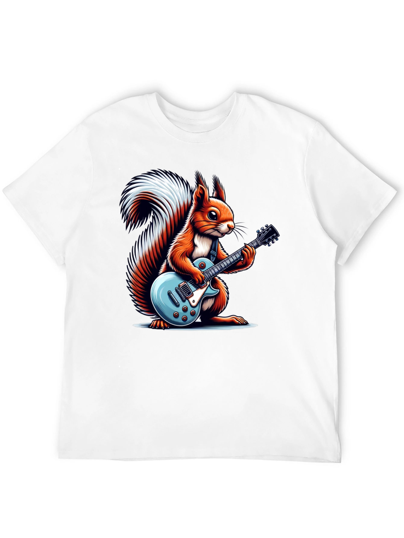 Squirrel Guitarist Graphic T-Shirt
