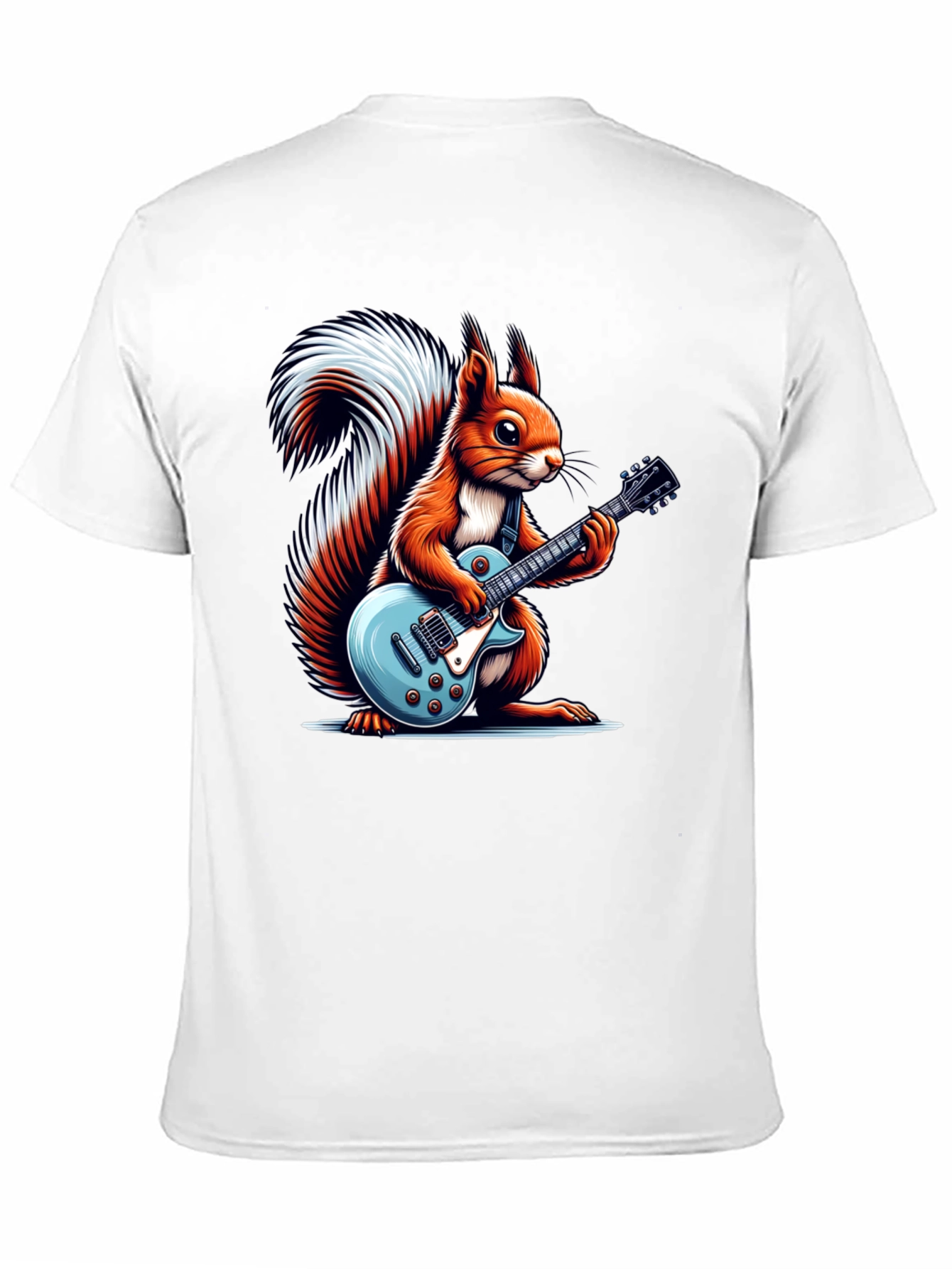Squirrel Guitarist Graphic T-Shirt
