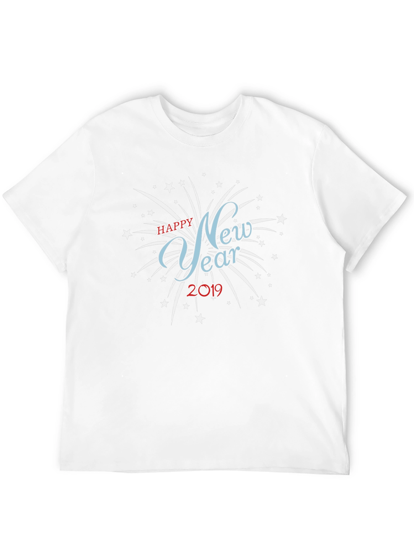 New Year 2019 Graphic Black T-Shirt