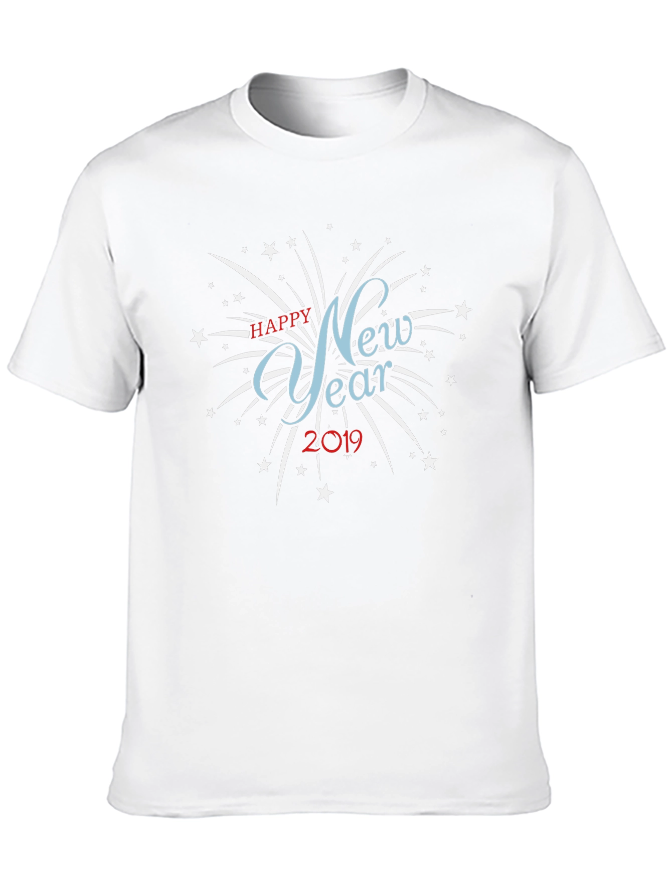 New Year 2019 Graphic Black T-Shirt